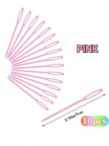 10PCS Plastic Sewing Needles,Large Eye Plastic Yarn Needles For Kids,7cm/2.76inch Plastic Needles For Yarn And Craft Plastic Embroidery Needle For DIY Sewing Handmade Crafts,Sewing Kit,Sewing,Kids Crafts,Sewing Crafts,Knitting Kit For Kids,Children Crafts,Knitting Needles,Sewing Kit,Knitting,Kids>Knitting,Sewing Kit,Kids Crafts,Girls Crafts,Chopsticks Kids,Punch Needle Yarn - Multicolor - View 17