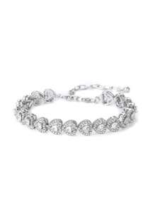 1 件女式蓝色水钻脚链，时尚