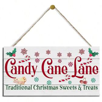 Merry Wood Sign Happy New Year Santa Claus Deer Wooden Plaque Hanging Wall Art, Winter Holiday Supplies Hanging Door Decor For Home Window Wall Decorations