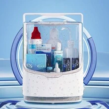 1pc Hộp đựng gương OK Hộp đựng chất lỏng chăm sóc kính Gương định hình giác mạc Hộp đựng gương nhựa cầm tay - trắng - Xem 6