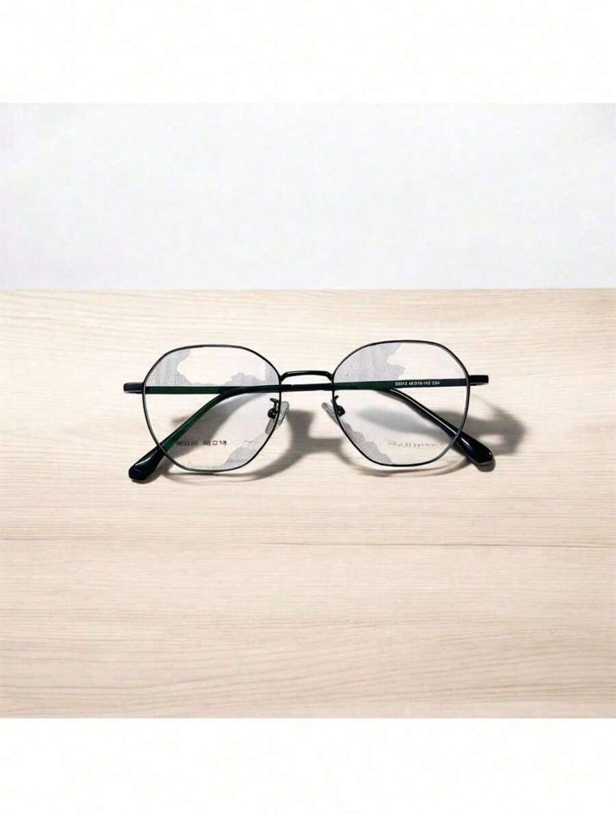 Metal Material Adult Glasses Frame B5013 - màu đen - Xem 1