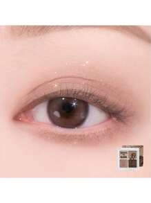 Rom&nd Better Than Eyes Eyeshadow Palette B01 Buckwheat Flower, Basic Eyeshadow Palette, 4 Colors Daily Natural Tones, X INAPSQUARE, Velvet Texture, Easy To Blend, Vivid Colors, Matte And Shimmer Finishes, High Color Payoff, Long-Lasting, Korean Cosmetics, Korean Makeup, Gift - B01 BUCKWHEAT FLOWER IN BLACK - View 7