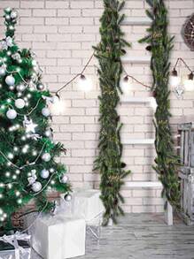 1 peça de 170 cm com 60 garfos de galhos de pinheiro Norfolk em rattan para decoração de Ano Novo, árvores de Natal, decoração de Ação de Graças, estilo inverno, resistente ao desbotamento - Ideal para decoração de casa, vasos, casamentos, festas, salas de estar, adereços para fotos, festas de aniversário, bolos e fotos. Ótima opção de presente para aniversários e Natal. Decoração de ambientes natalinos. Presentes de Natal para casa.