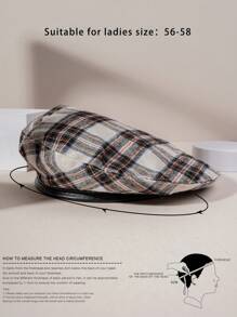 1pc Women's Rhinestone Embellished Beret Hat, Adjustable Sun Protection Casual Hat For Outdoor Activities Like Spring/Autumn Travel, Beach Vacation, Also Suitable For Young Men, Y2K Style - Bailey - View 6