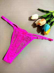 Floral Lace Sexy G-String, Low Rise