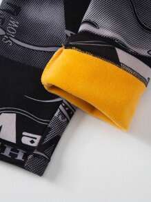 4pcs/Set Men's Thermal Underwear Set, Fashionable Casual Base Layer Clothing For Autumn/Winter