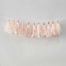 12pcs Colorful Pompom Decorations, Suitable For Party And Casual Decor - Champagne - View 3