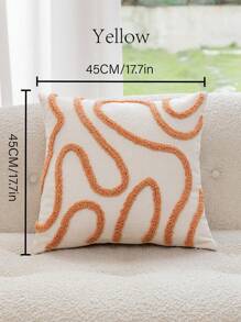 Cirelle 1 件波西米亚风格装饰枕套（不含枕芯），采用几何条纹蓬松珊瑚绒工艺和灯芯绒靠背垫套，适合客厅沙发和卧室四季礼物生日毕业 - 彩色 - 查看 19