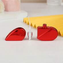 2 piezas de color aleatorio + 2 accesorios (incluye 1 embudo, 1 pajita) Botella vacía de forma de corazón de 0.85oz para perfume/cosmético, botella recargable con bomba para viaje, regalo del Día de San Valentín, decoración de boda, botella de perfume