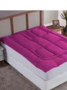 Pillow Top QUEEN Micropercal 400 Threads - LUXURY - 玫紅色 - 查看 2