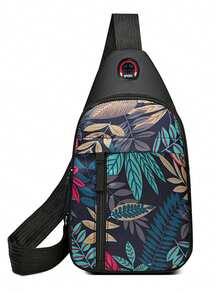 【圣诞】多功能容量女学生韩版斜挎包手机包运动休闲背包 - 彩色 - 查看 2