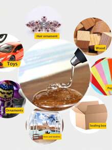 2 Kg Barras De Silicon Delgado Transparente Para Pistola - traslúcido - Ver 7