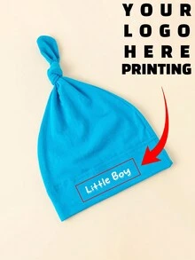 1 件定制印刷文字新生儿帽子，可保护宝宝头部免受寒冷侵袭，柔软呵护宝宝皮肤，适合男孩女孩情人节开学冬季礼物 - 彩色 - 查看 16