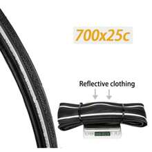 Road Bike High Performance Bicycle Tire Durable Foldable Tires With 60TPI Puncture Resistant For 20inch 700C Wheels Black/Yellow