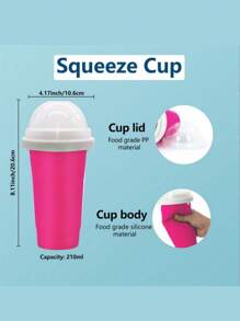 Magic Slushy Maker Squeeze Cup Slushie Maker, Homemade Milk Shake Maker Cooling Cup Squee DIY It For Everyone Water Bottle - Multicolor - View 6