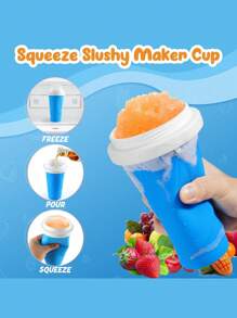 Magic Slushy Maker Squeeze Cup Slushie Maker, Homemade Milk Shake Maker Cooling Cup Squee DIY It For Everyone Water Bottle - Multicolor - View 1