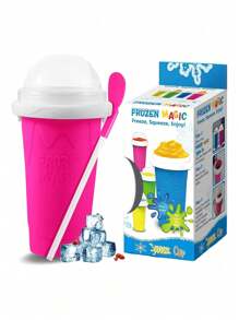 Magic Slushy Maker Squeeze Cup Slushie Maker, Homemade Milk Shake Maker Cooling Cup Squee DIY It For Everyone Water Bottle - Multicolor - View 7