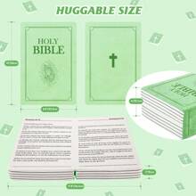 Almohada de Biblia con esponja de memoria rellena verde con el versículo Romanos 8:18, un regalo cristiano ideal para la mejor madre - Brote Verde - Ver 3