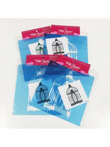 Stencil 14 X 14 Birdcage Hollow Mold For Painting On Fabric MDF Wood Wall Floor Paper T-Shirt Dishcloth - 白色 - 查看 3