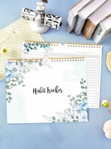 1 件周计划记事本，简单的习惯计划追踪器，具有多个部分的待办事项列表桌面记事本，任务目标清单组织者，适合学生、办公室和家庭的绝佳工具 - 彩色 - 查看 8