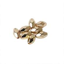 100 Chiếc/20 Chiếc - Hạt Vàng Hình Thùng Bất Đối Xứng, Hạt Ống Tách Hình Kim Cương, Vòng Tay Làm Bằng Tay, Dây Chuyền, Vòng Tay, Hạt Hạt Rời, Dùng Làm Đồ Trang Sức Tự Làm - Vàng - Xem 2