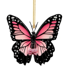 亚克力蝴蝶与设计汽车吊坠、圣诞树饰品、钥匙扣配件、蝴蝶节小礼物 - 蝴蝶A10款 - 查看 8