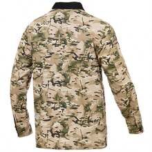 Vans 男士舒适休闲迷彩多口袋翻领夹克 VN0A4MLJW09 - 綠色 - 查看 2