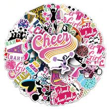 50pcs Cheer Graffiti Stickers For Water Bottle, Luggage, Scrapbooking - Light Grey - View 4