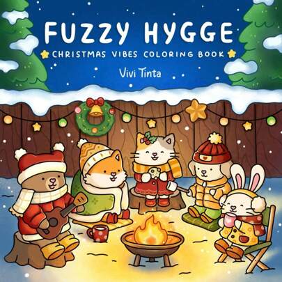 Kuscheliger Hygge: Weihnachtsvibes Malbuch für Erwachsene & Teenager mit kuscheligen, festlichen Winterszenen und niedlichen Tierfiguren (Kuschelfreunde Malbuch), perfektes Weihnachtsgeschenk! Geschenk für Muttertag, Muttertagsgeschenk, Schulmaterial