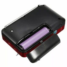 NetHong Rechargeable Mini Digital Portable FM Radio USB MP3 Music Player SD Card Speaker - Red - View 11