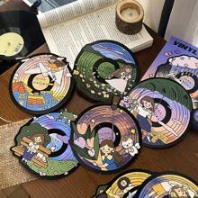 1 set de cărți poștale moi și adorabile cu 24 de bucăți de discuri de vinil și seria de vis dulce, cadou creativ, Valentine, nuntă