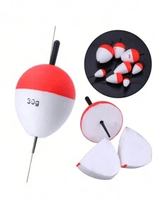 SOUGAYILANG 8pcs Water-drop Shaped Foam Fishing Float