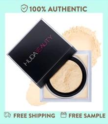 HUDA BEAUTY Easy Bake Loose Baking & Setting Powder – Banana Bread, 0.71 Oz / 20 G, Lightweight, Long-Lasting Matte Setting Powder For Baking And Setting Makeup, Shine Control, Blurring & Perfecting Finish, Ideal For Medium Skin With Neutral Undertones - 香蕉麵包 - 淺色,中度和棕褐色膚色 - 查看 1