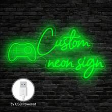 1pc Custom USB Neon Sign (Double Row), Christmas Gifts, Wedding Decor, Name Neon Sign, Led Neon Sign Personalized Gifts, Bedroom Decor, Home Decor USB Led Light, Birthday Gifts, Letters Light Decor, Halloween, Thanksgiving.