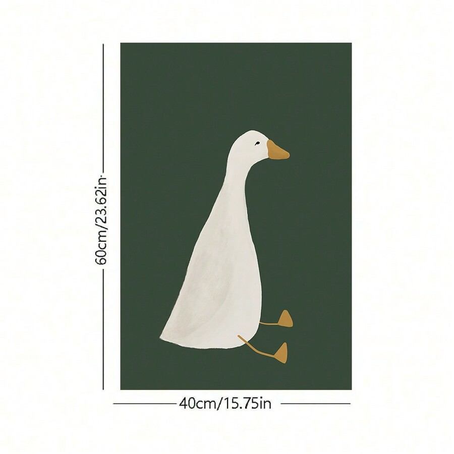 1/2pcs Silly Goose Prints Canvas Paintings Cute Goose Poster Farm