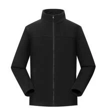 lanbu Outdoor Sports Men's Sherpa 3-In-1 Windbreaker Jacket, Classic Casual Windproof Waterproof Ski Coat LR1001A98004LB