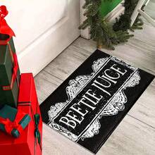 1 đồ trang trí nhà cửa, đồ trang trí Giáng sinh, thảm vuông bằng lông cừu giả có thiết kế chữ - Chống trượt và nhanh khô, thích hợp cho nhà bếp, phòng tắm, hành lang và ban công - Thảm trang trí nhà cửa thoải mái - Nhiều màu - Xem 8