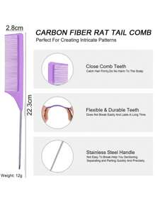 3件套/6件套女士造型工具套装,包含双面理发刷、金属尖尾梳和尼龙发刷,是女士日常DIY造型的理想之选,也是理发店、美容院、返校季、旅行度假的必备美发工具、美发产品和配件。套装包含:梳子、吹风机、头发、理发师、边缘梳、卷发产品、美发设备、剪发剪刀、圣诞节、理发店、美发、吹风机、发刷、理发师、美发设备、发型、美发、理发店、美发设备。 - 彩色 - 查看 8