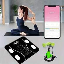 Báscula de grasa corporal inteligente para el hogar, báscula electrónica pequeña de pesaje - Multicolor - Ver 4