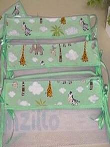 Kit Of 4 Printed Maternity Organizer Bags - 綠色 - 查看 2