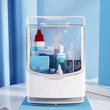 1pc Hộp đựng gương OK Hộp đựng chất lỏng chăm sóc kính Gương định hình giác mạc Hộp đựng gương nhựa cầm tay - trắng - Xem 10