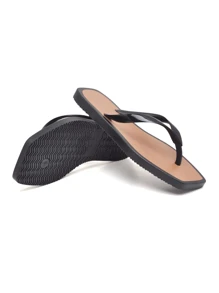 Girls' Square Flip Flops Two-Tone Casual Soft Everyday Outing Fashion Summer Spring 2025 Promotion