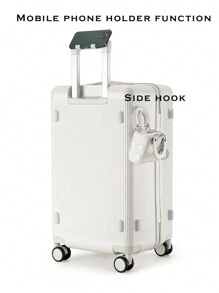 1pc Thick High Capacity Multi-Functional Explosion-Proof Zipper Swivel Wheel Suitcase With Wet Dry Separation Layer, Sports Version Suitable For School, Vacation, Business Trip, Long Journey, Good Gift Luggage Travel Suitcase Suitcases Suit Case Travel Luggage Bag For School School Accessories School Stuff