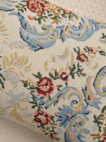 1 件玫瑰园提花抱枕套或腰垫套，适用于卧室、客厅、沙发 - 彩色 - 查看 6