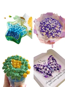 540 tiras de papel de origami de estrellas hechas a mano para tarjetas de regalo, decoración de fiestas, manualidades, estrellas de cinco puntas, papel para dibujar, papel rosado, kit de quilling de papel