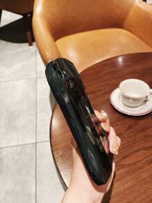 时尚跑车IMD工艺手机壳，软硬适中，防摔，防汗，防指纹，耐磨，不褪色 - 黑色 - 查看 4