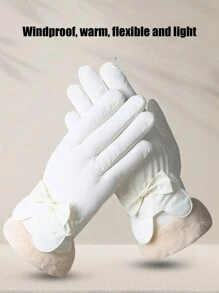 1 Cặp Găng tay ấm áp mùa đông cho nữ, chống thấm nước và chống lạnh, kiểu dáng dễ thương cho đạp xe ngoài trời, trượt tuyết, trượt ván trên tuyết, lót nhiệt dày, găng tay mùa đông, giữ ấm tay, găng tay trượt tuyết, găng tay đi tuyết - Nhiều màu - Xem 8