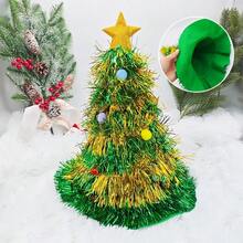 1 件圣诞圣诞老人帽，圣诞派对服装配饰头饰，摄影装饰道具，成人和儿童，4 季/圣诞节 - 彩色 - 查看 8