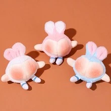 毛绒挂件 创意桃臀钥匙扣 情侣背包挂件 派对礼物 圣诞装饰挂件 - 多色 - 查看 1