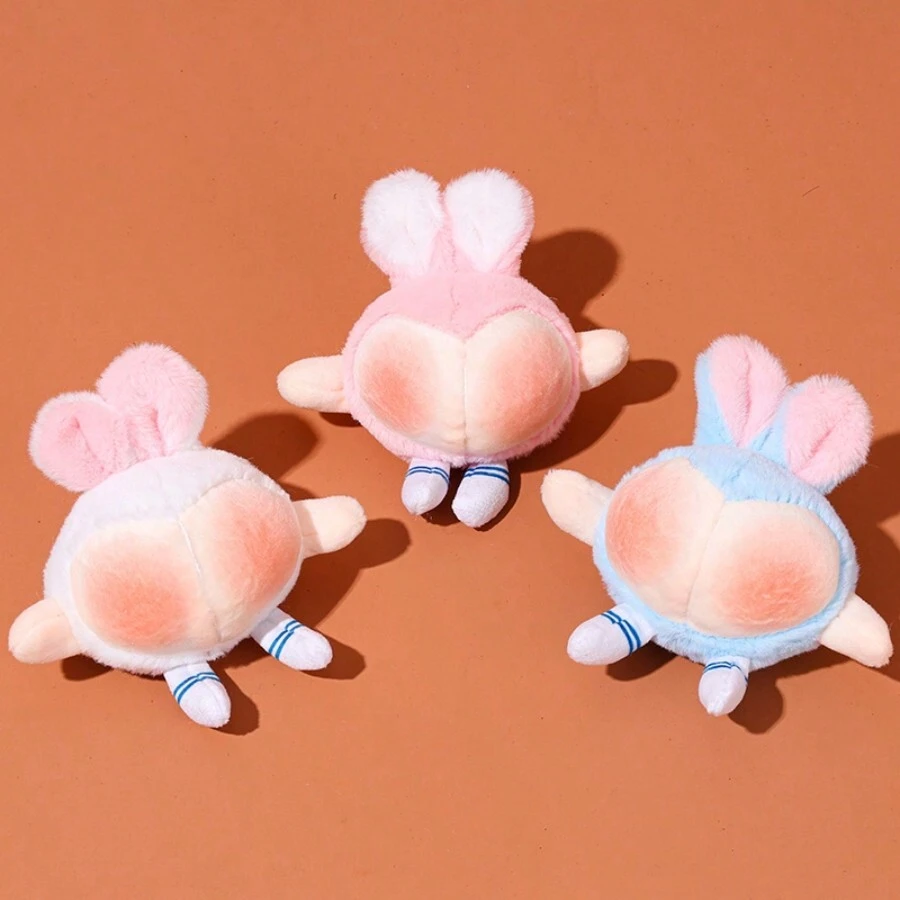 毛绒挂件 创意桃臀钥匙扣 情侣背包挂件 派对礼物 圣诞装饰挂件 - 多色 - 查看 1
